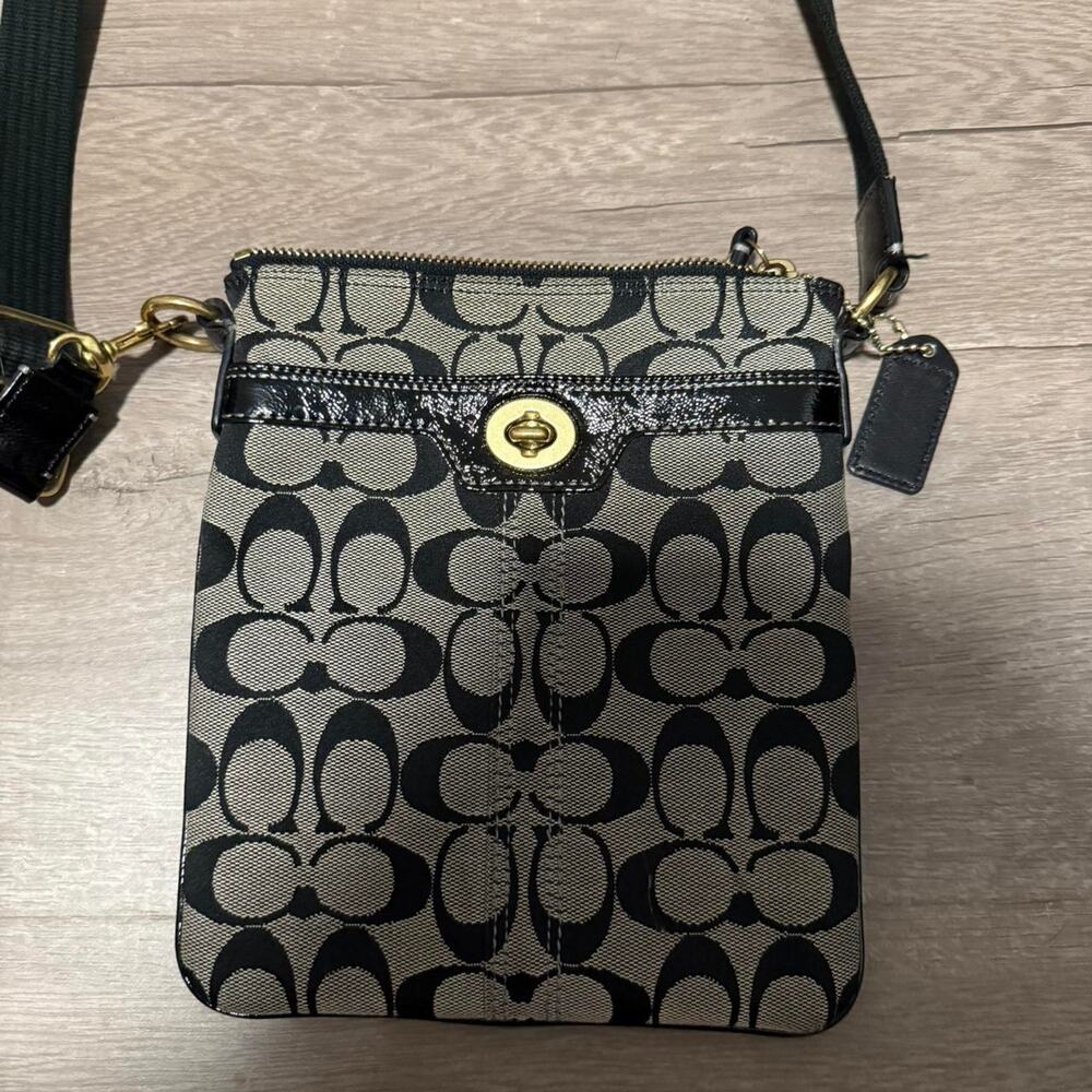 Coach monogram crossbody bag